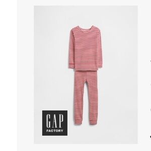 GAP Factory Kids Red Striped Pajamas - Kids Size 6 - NEW WITH TAGS